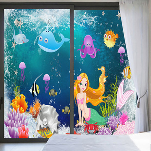 厨房移门玻璃贴膜透光不透明卫生间窗户贴纸防偷窥卧室遮阳防走光