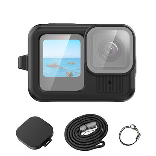 适用于GoPro Hero 13 Black运动相机硅胶保护套带手挂绳镜头盖