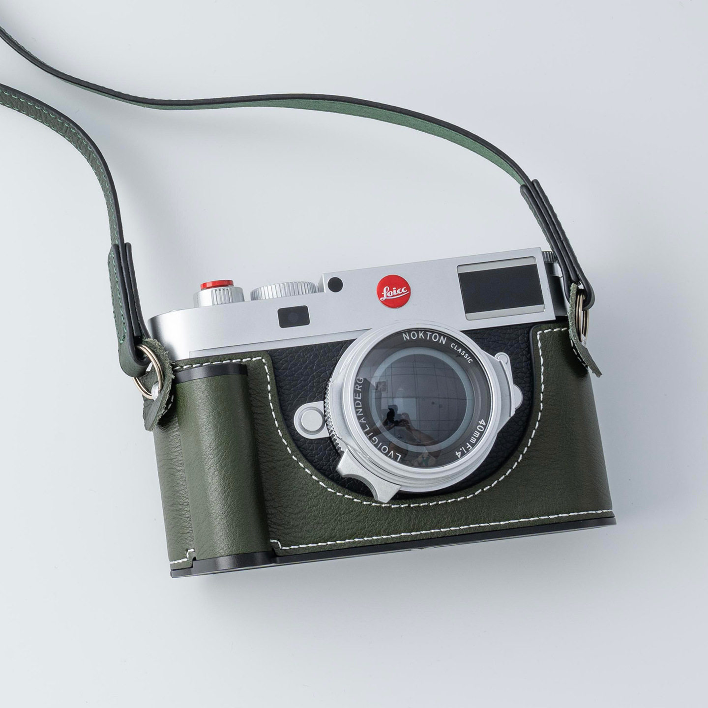 相机皮套适用徕卡LeicaM11 M11PMEV1真皮手柄底座相机包m11保护壳