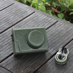 适用索尼zve10皮包a5100保护套佳能G16V1全包尼康P7800斜挎相机包