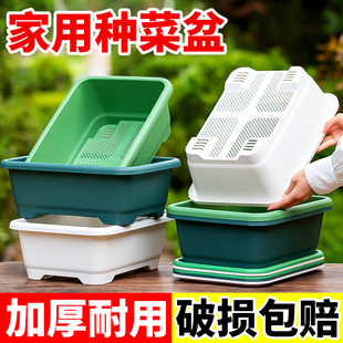 阳台种菜盆加厚长方形塑料盆家庭蔬菜种植盆种菜神器大号耐用花盆