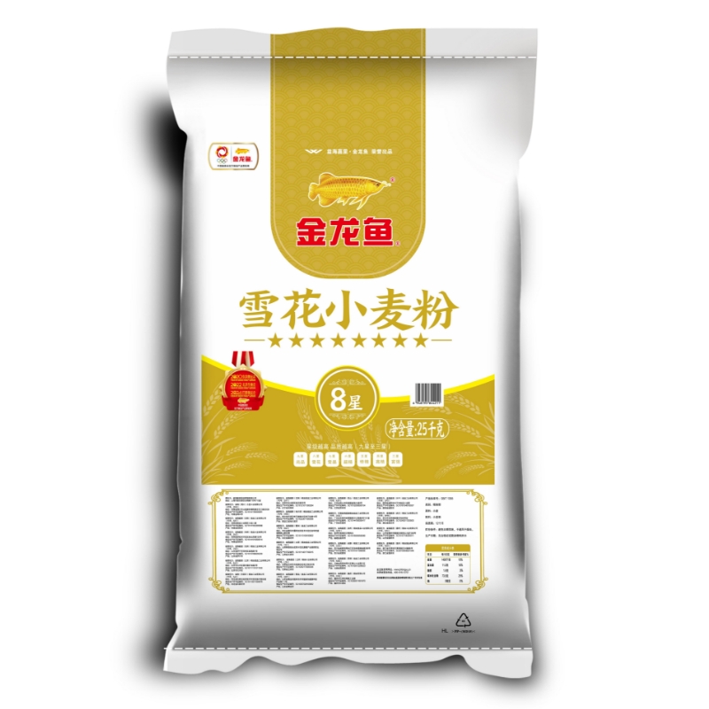 金龙鱼中筋雪花粉50斤