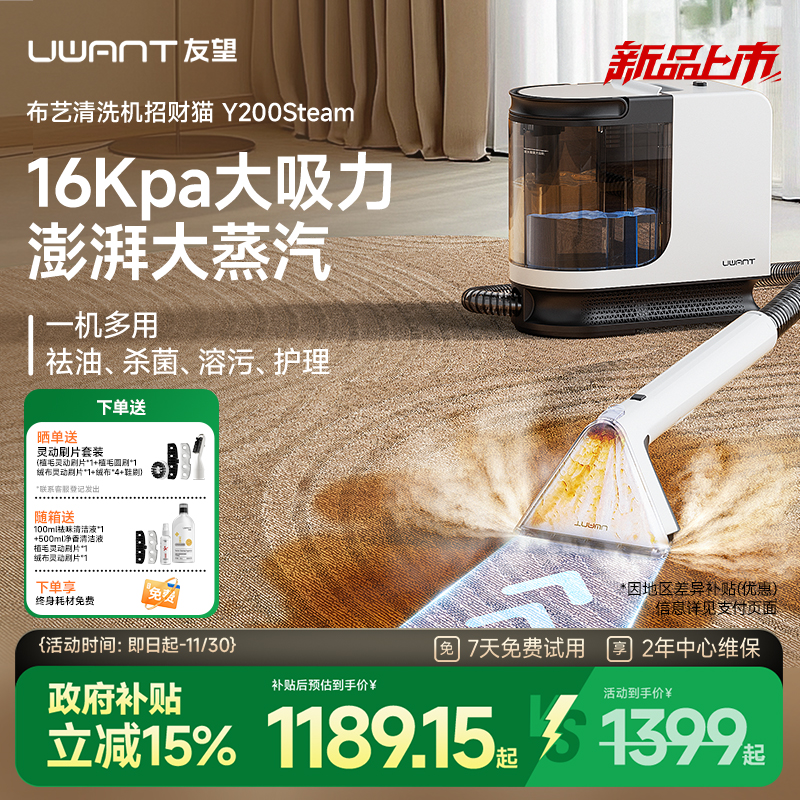 友望高温蒸汽布艺清洗机地毯