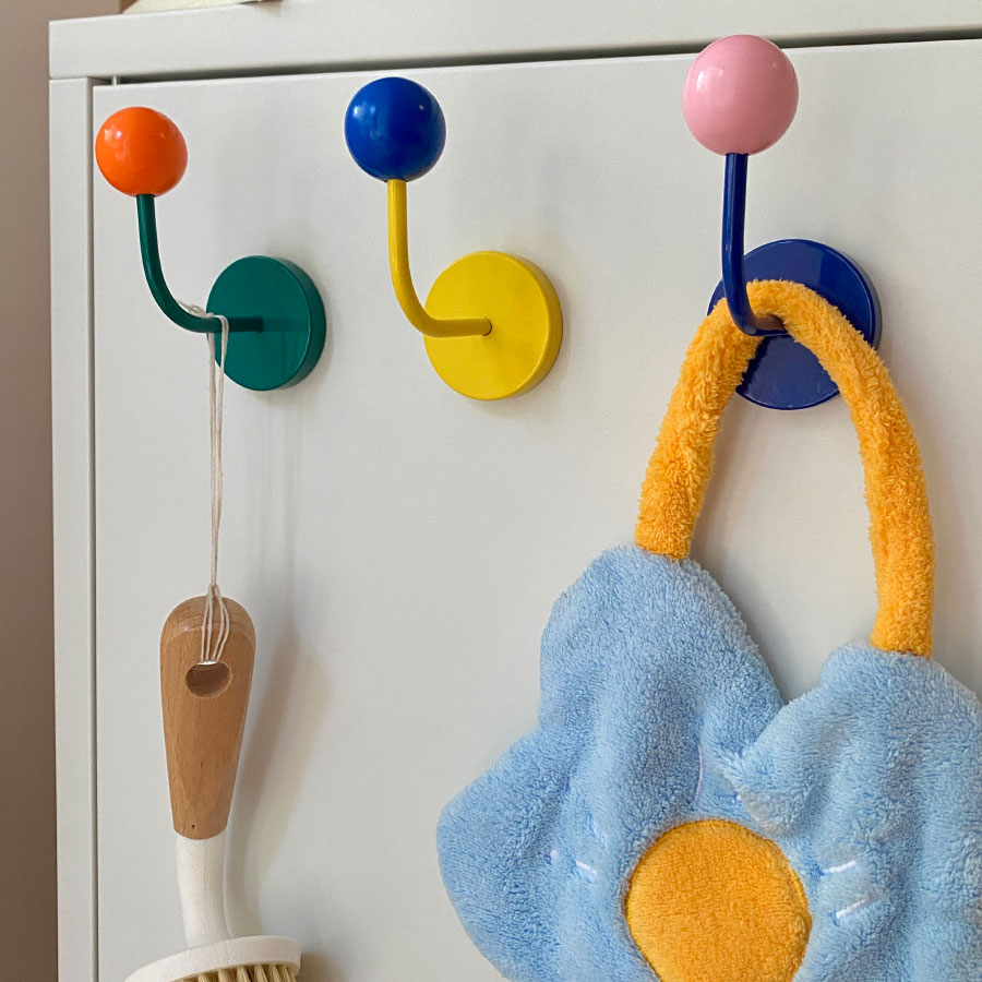 撞色磁吸挂钩收纳少女心