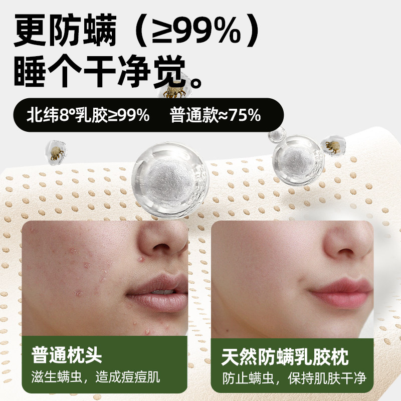 45*28泰国天然乳胶枕头制式单人非军绿色枕套护颈枕男宿舍专用