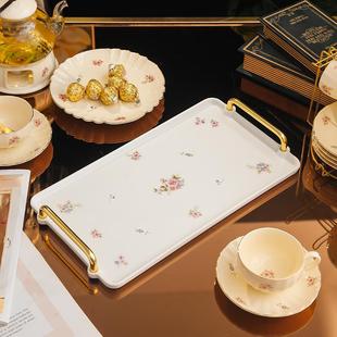 轻奢创意托盘杯架沥水家用杯子收纳置物架玻璃水杯倒挂放茶杯茶盘