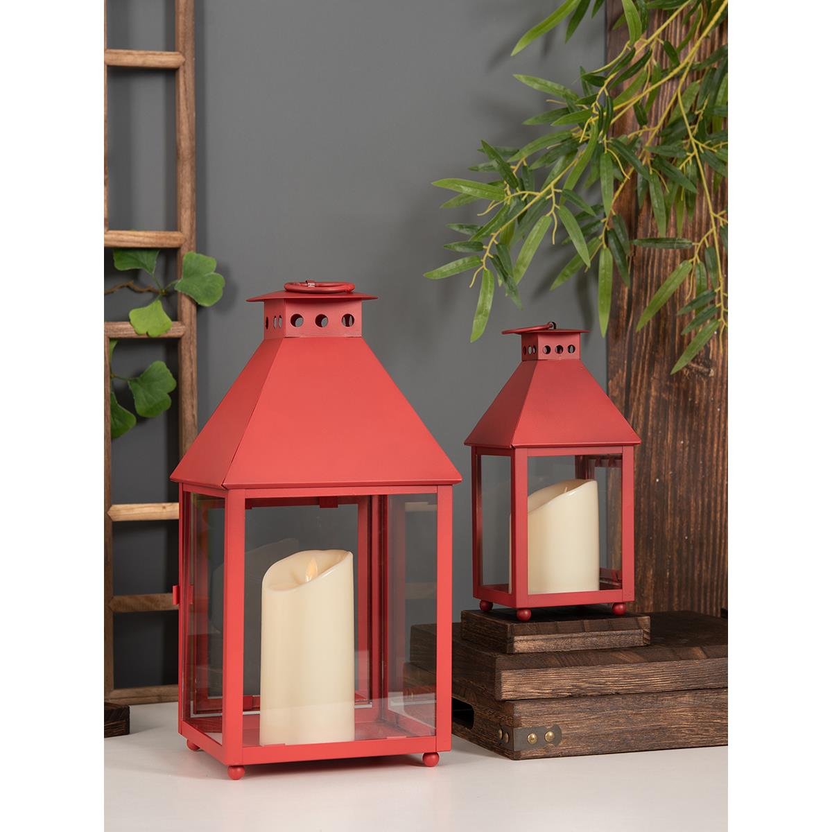 欧式复古红色婚庆蜡烛台走马灯罩防风灯笼软装品摆件拍摄道具氛围