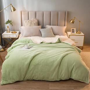 精选牛奶加绒双面被套羊羔绒加厚午睡沙发绒小盖毯冬季毛毯办公室