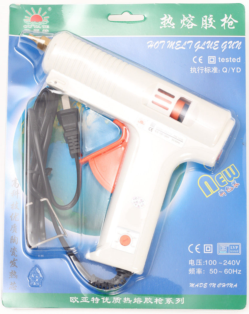 热胶枪热熔胶枪100W 欧亚特OYT13 可调恒温发光字长嘴胶枪包邮