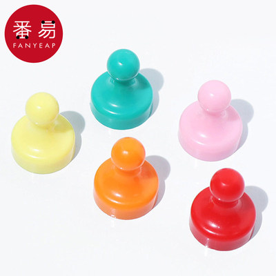 磁铁/白板A1pn008-彩色磁图钉圆形黑板白板磁性磁钉磁扣吸铁石