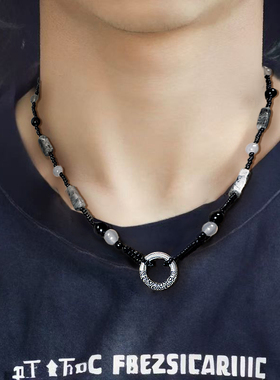 平安扣项链男款情侣轻奢小众男士日常百搭学生党独特2025新款项链