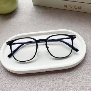 素颜黑框男女初高中大学生眼镜近视远视散光佩戴显瘦平光防蓝光
