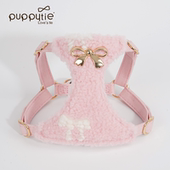 puppytie狗狗胸背宠物牵引绳冬季 胸背带狗绳小型犬用品 加绒背心式