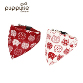 Puppytie猫咪用品猫铃铛项圈脖圈宠物颈圈脖子猫颈饰品围脖口水巾