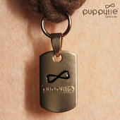 Puppytie狗牌定制猫牌狗狗刻字宠物防丢名牌猫咪小型犬项圈吊牌