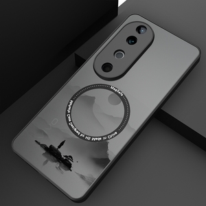 vivos19手机壳vivos19pro防摔全包保护s19vivo新款magsafe磁吸外壳套男款s19pro适用于高级感vivis19水墨山水