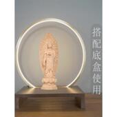 金LED灯圈桌面摆台神光环佛台财神爷神像柜神龛经济型供奉桌神台