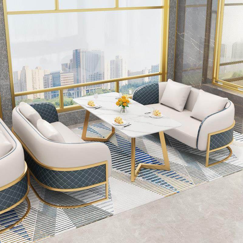 北欧酒店大堂美容院休闲休息区会客谈单接待餐厅卡座沙发桌椅组合,商业/办公家具,沙发,淘宝优惠券,粉丝福利购,淘宝优惠卷