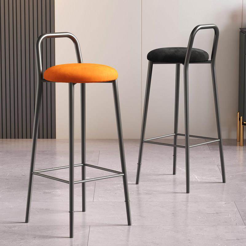 北欧网红靠背轻奢吧台椅家用铁艺设计师吧台凳现代简约高脚凳酒吧,商业/办公家具,酒吧椅,淘宝优惠券,粉丝福利购,淘宝优惠卷