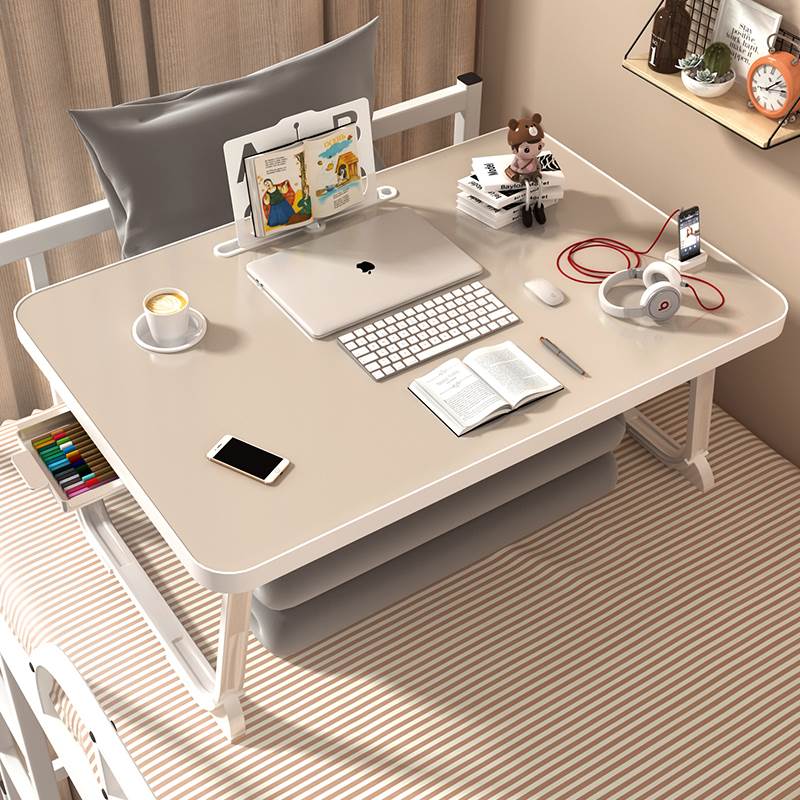 可折叠学生宿舍大号床上桌板可移动寝室小桌子上下铺懒人电脑书桌