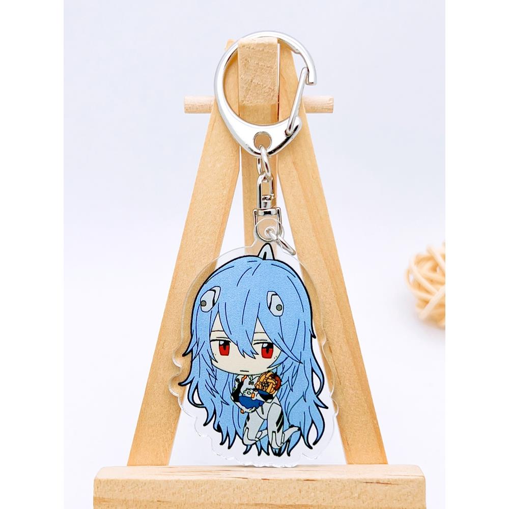 买2送1~EVA新世纪福音战士亚克力钥匙扣明日香绫波丽渚薰挂件挂饰