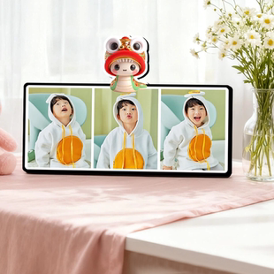 新年十二生肖多宫格摆台定制宝宝儿童相框洗照片做成相框生肖摆件