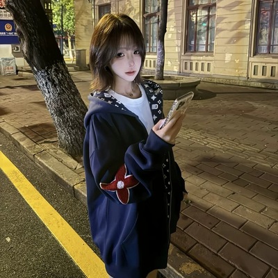 网红同款满印刺绣外套