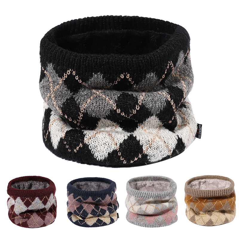 男女防寒护颈椎加绒加厚针织脖套