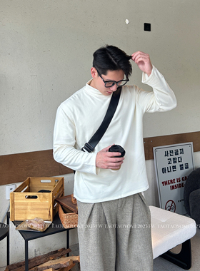 TTYM男士高领毛衣冬季内搭上衣男纯色打底衫韩系情侣百搭羊毛衫