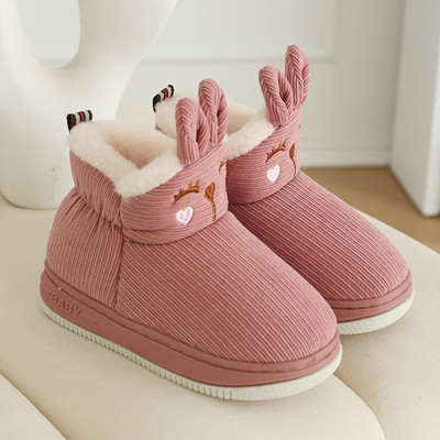 闪宠可爱卡通男女童新款棉鞋