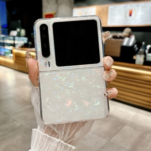 适用华为PuraX的手机壳2025新款pruax贝壳纹VDE-AL00阔折叠屏pura x透明外壳purex典藏版保护套VDEAL10网红px