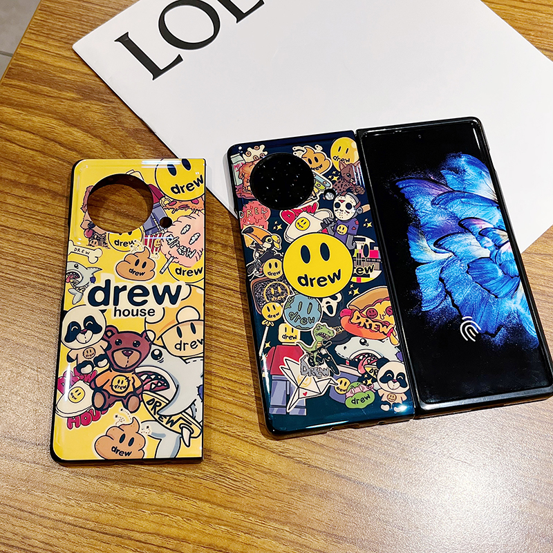 vivoxfold折叠屏手机壳蓝光笑脸