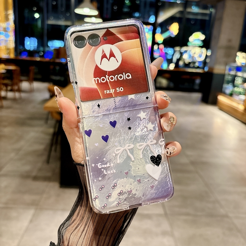 适用摩托罗拉razr50ultra手机壳联想2024moto rola折叠屏motorazr50uitra保护套50u透明外壳rarz60冰川纹渐变