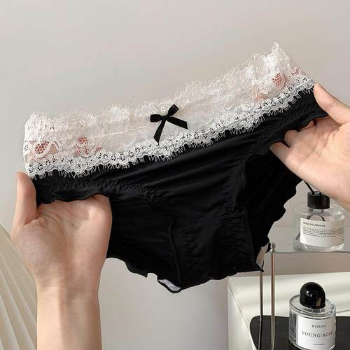 性感蝴蝶结蕾丝纯欲风内裤女生