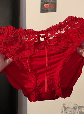 「HS」心动俘获*性感蕾丝女生红色本命年内裤女士2026新款三角裤