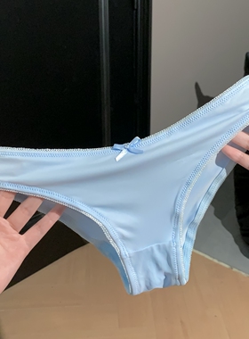 「HS」甜蓝柔缎*绝美低腰性感勾人内裤女2026新款女士三角裤舒适