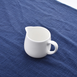 150ml骨瓷奶罐奶缸咖啡奶杯引流杯餐厅带嘴轻奢浇汁纯白奶盅批发
