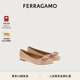 婚鞋 FERRAGAMO菲拉格慕女士VARINA芭蕾舞鞋 礼物
