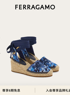 【新品】FERRAGAMO菲拉格慕女士坡跟凉鞋