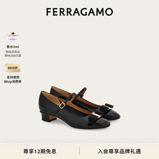 FERRAGAMO菲拉格慕女士Vara蝴蝶结玛丽珍鞋 12期免息
