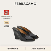 新年礼物 FERRAGAMO菲拉格慕女士露趾穆勒鞋