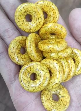 2026工厂朱砂雄黄晶体朱砂平安扣吊坠项链男女款挂件