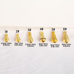 2026保色星月紫檀金刚百香籽凤眼三通铜镶嵌佛塔念珠佛头塔帽塔头