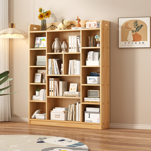 原木书柜学生儿童多层落地