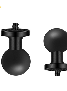 25mm球头转接支架运动相机金属1/4转接头适用gopro9/360oner/x2