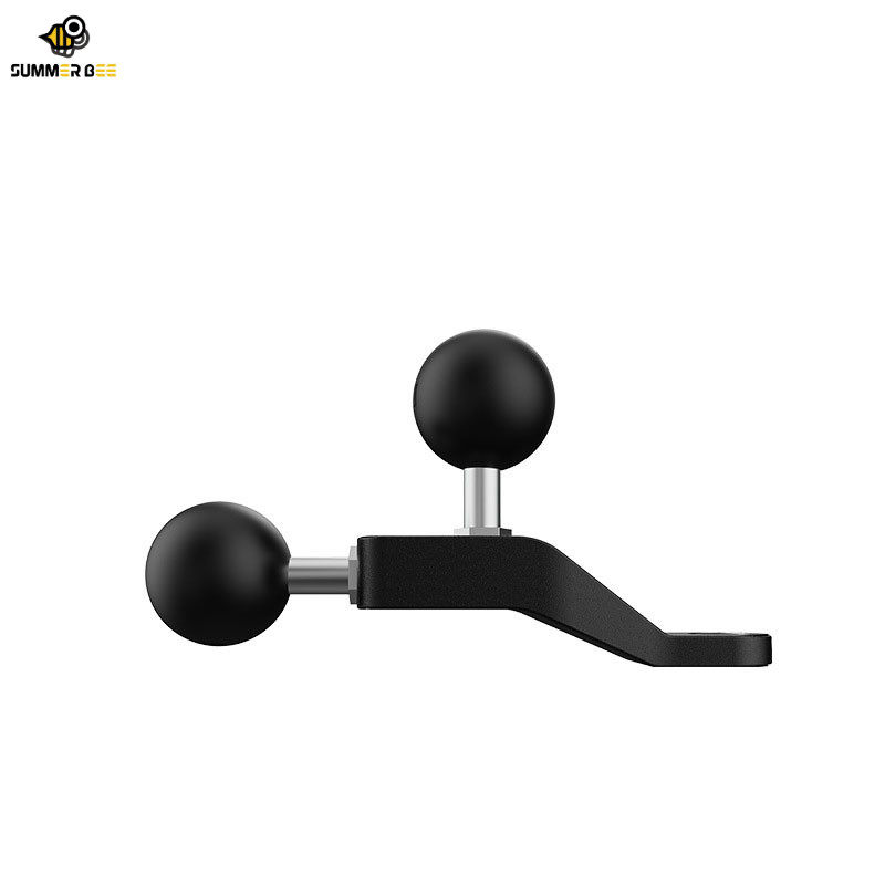 摩托车电动车歪嘴后视镜双球头手机支架固定配件25mm球头拓展改装