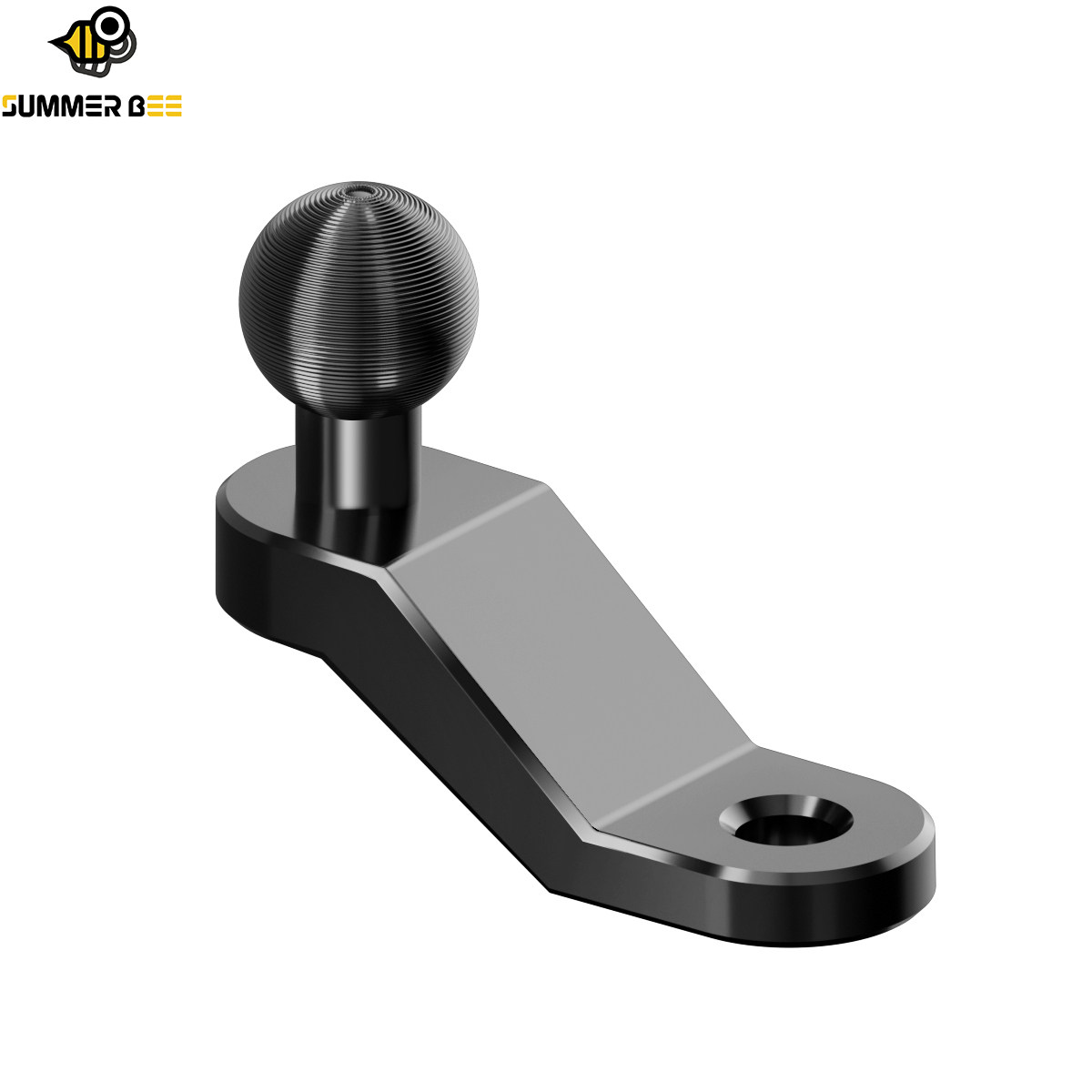 17mm球头支架配件铝合金电动车摩托车后视镜增高手机支架底座转接