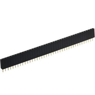 双/单排针排母座插件间距2.54mm直弯铜脚接电线路板连接器40P端子