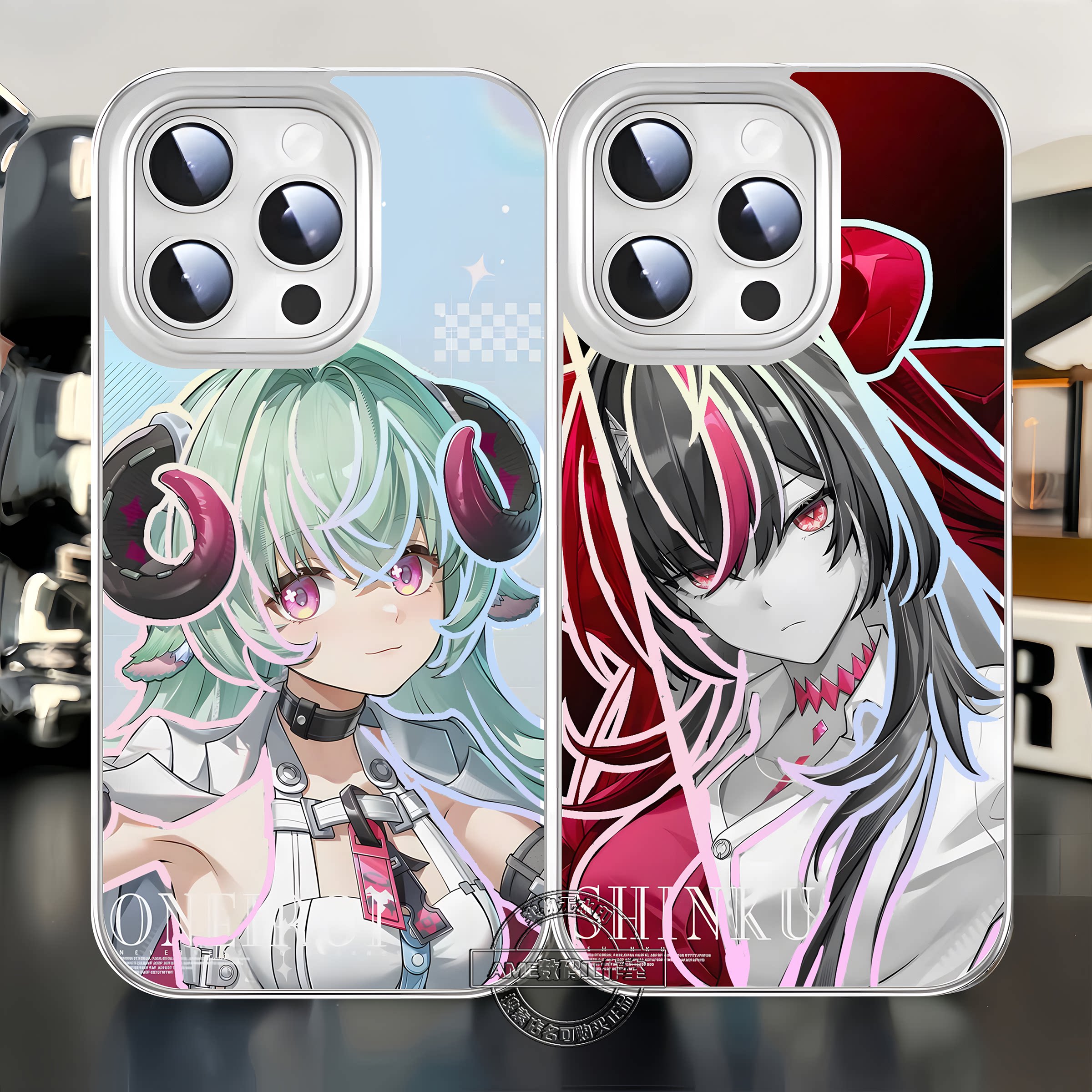 异环手机壳真红浔娜娜莉安魂曲适用苹果18pro鎏金玻璃iphone17小米15红米k90华为m80vivox300iqoo15一加ace6
