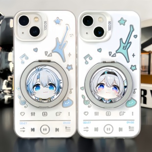 星穹铁道手机壳流萤遐蝶白厄昔涟适用苹果16磁吸彩银支架iphone14丝柯克小米15红米k80华为mate70一加ace5